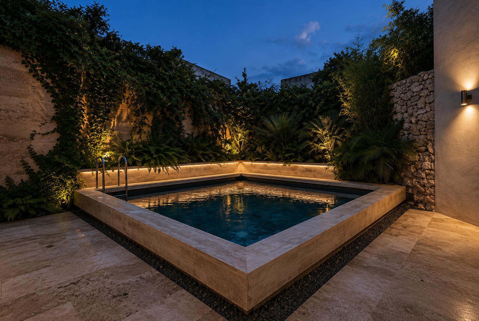 Courtyard Plunge real pool inspiration